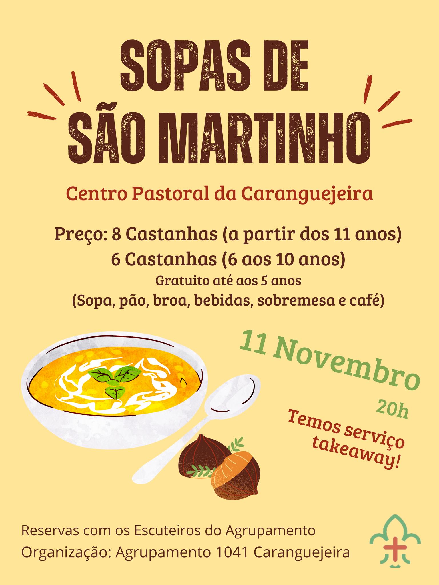 Imagem Sopas de São Martinho – Agrupamento 1041 – Escuteiros da Caranguejeira